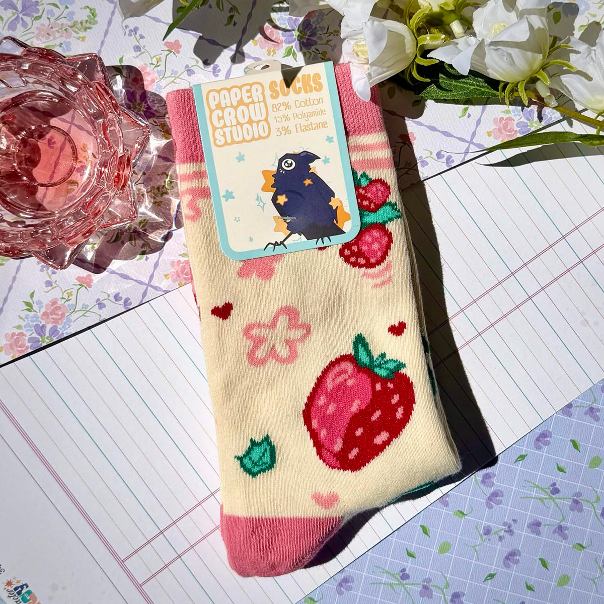 S.6 Strawberry Socks