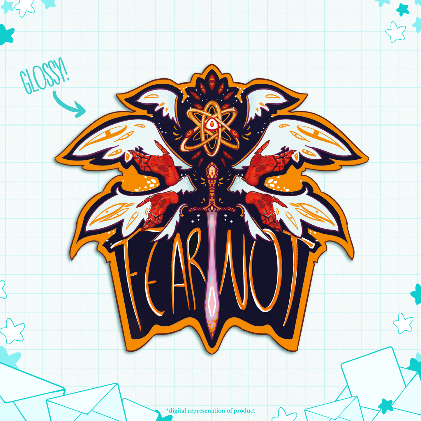 C.11 Fear Not Angel Sticker