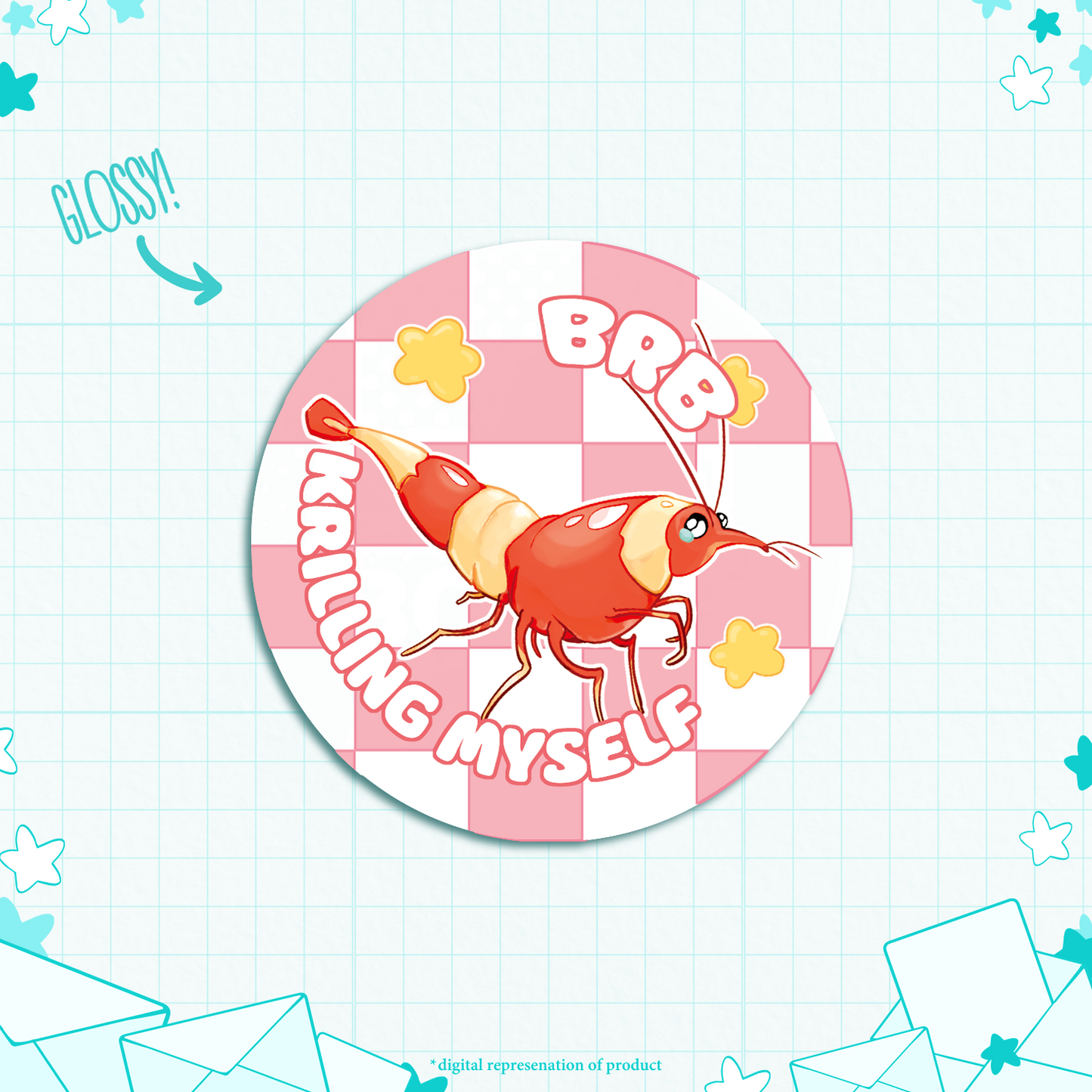 C.13 Krilling Myself Sticker