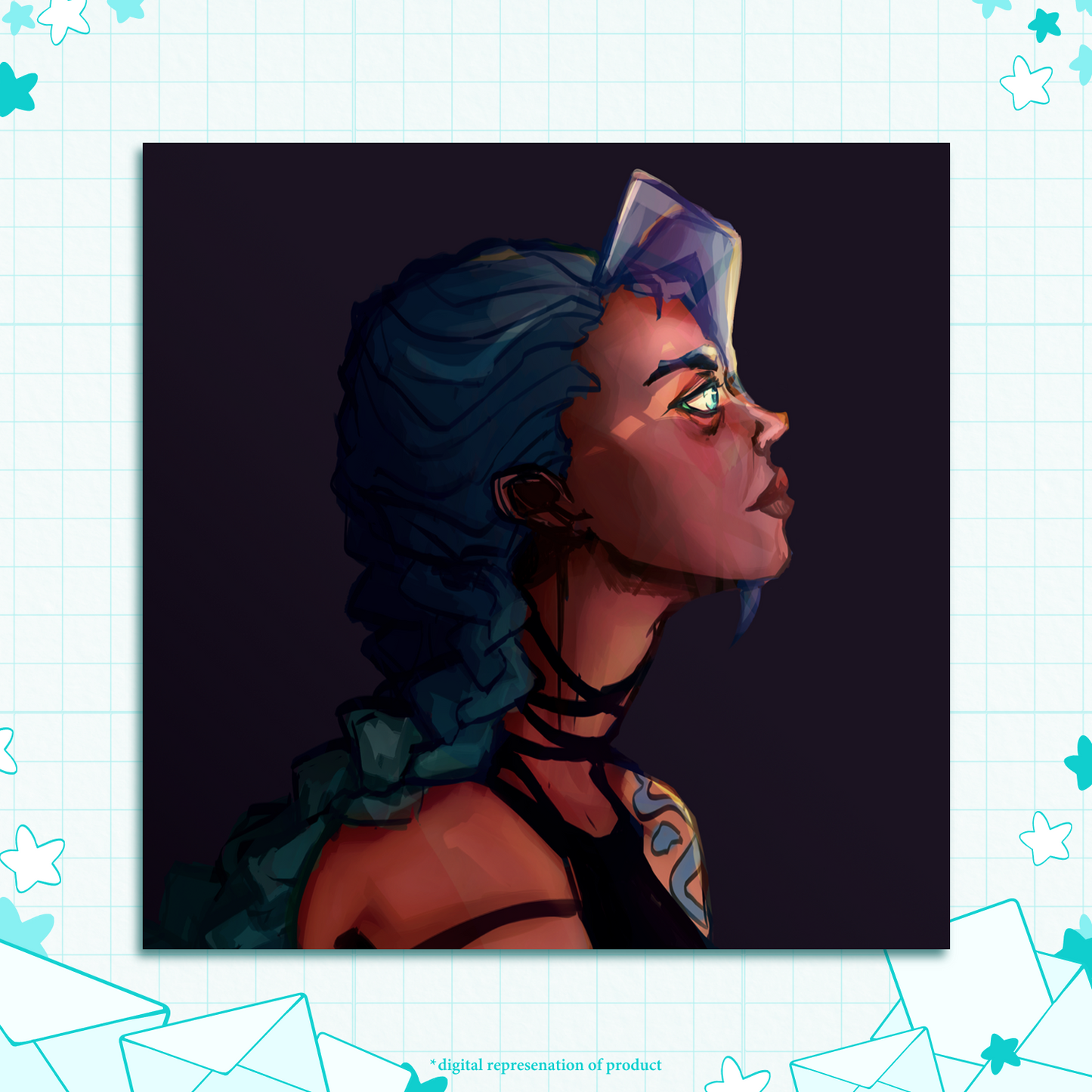 P.3 Jinx Square Print