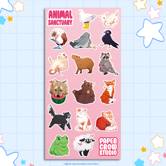 A1- Animal Sanctuary Sticker Sheet