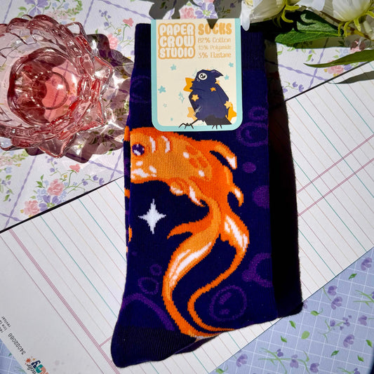 S.4 Celestial Goldfish Socks