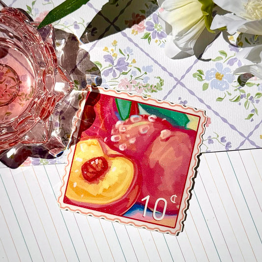 C. 8 - Peaches Stamp Sticker