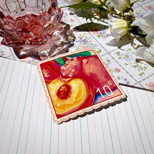 C. 8 - Peaches Stamp Sticker