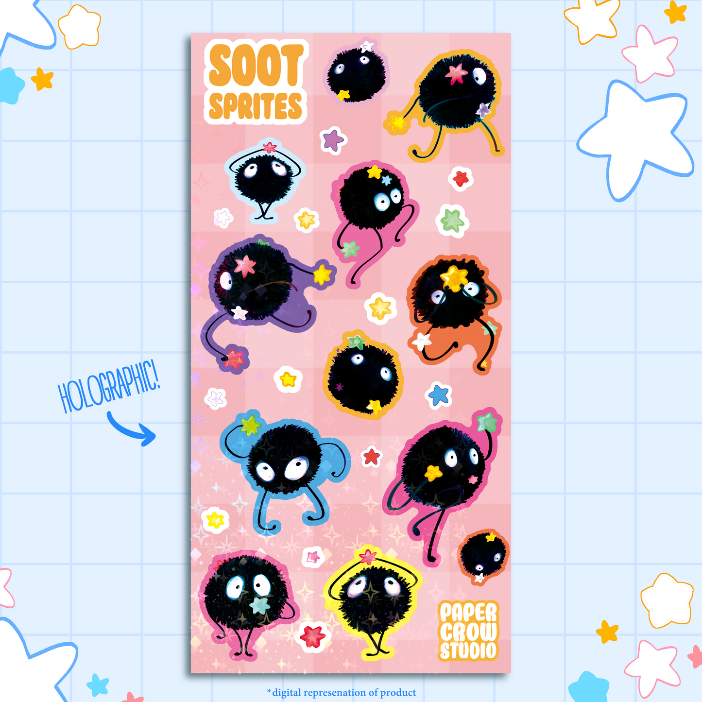 A17 - Soot Sprites Sticker Sheet