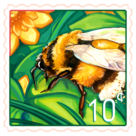 C. 7 - Bee Stamp Sticker