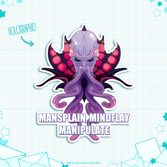 C.10 Mansplain Mindflay Manipulate Sticker