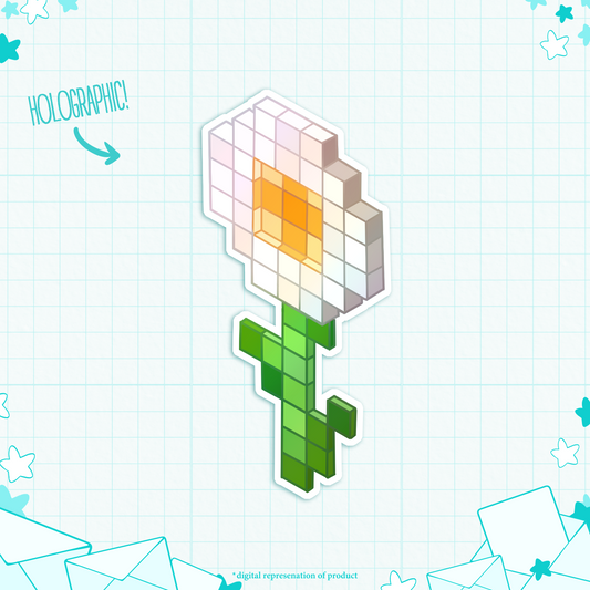 C.22 Cubey Cutey Oxeye Daisy Sticker
