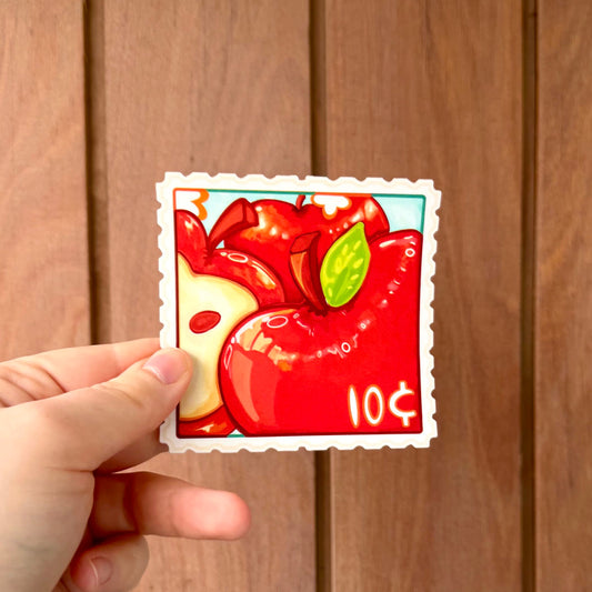 C. 9 - Apple Stamp Sticker