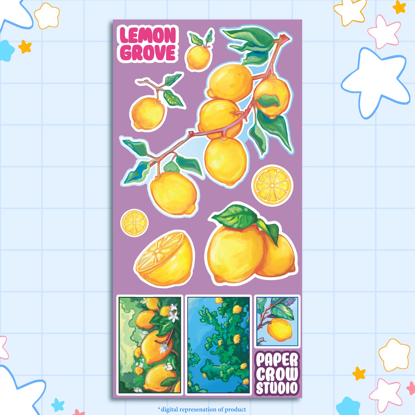 A10 - Lemon Grove Sticker Sheet