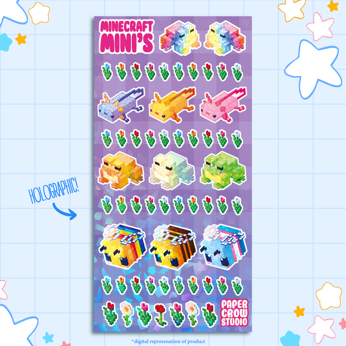A11 - Cubey Cuties Sticker Sheet
