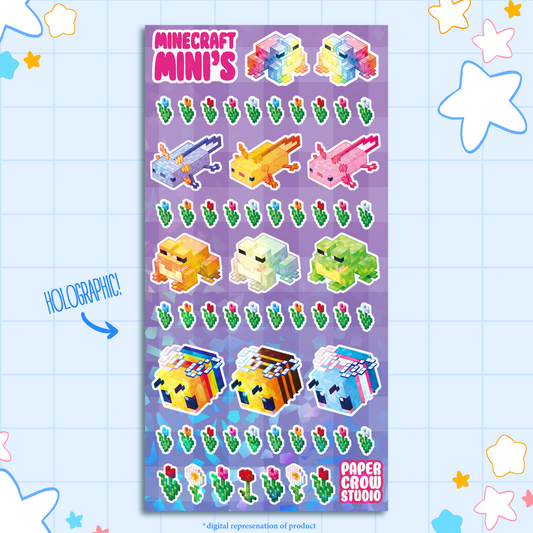 A11 - Cubey Cuties Sticker Sheet
