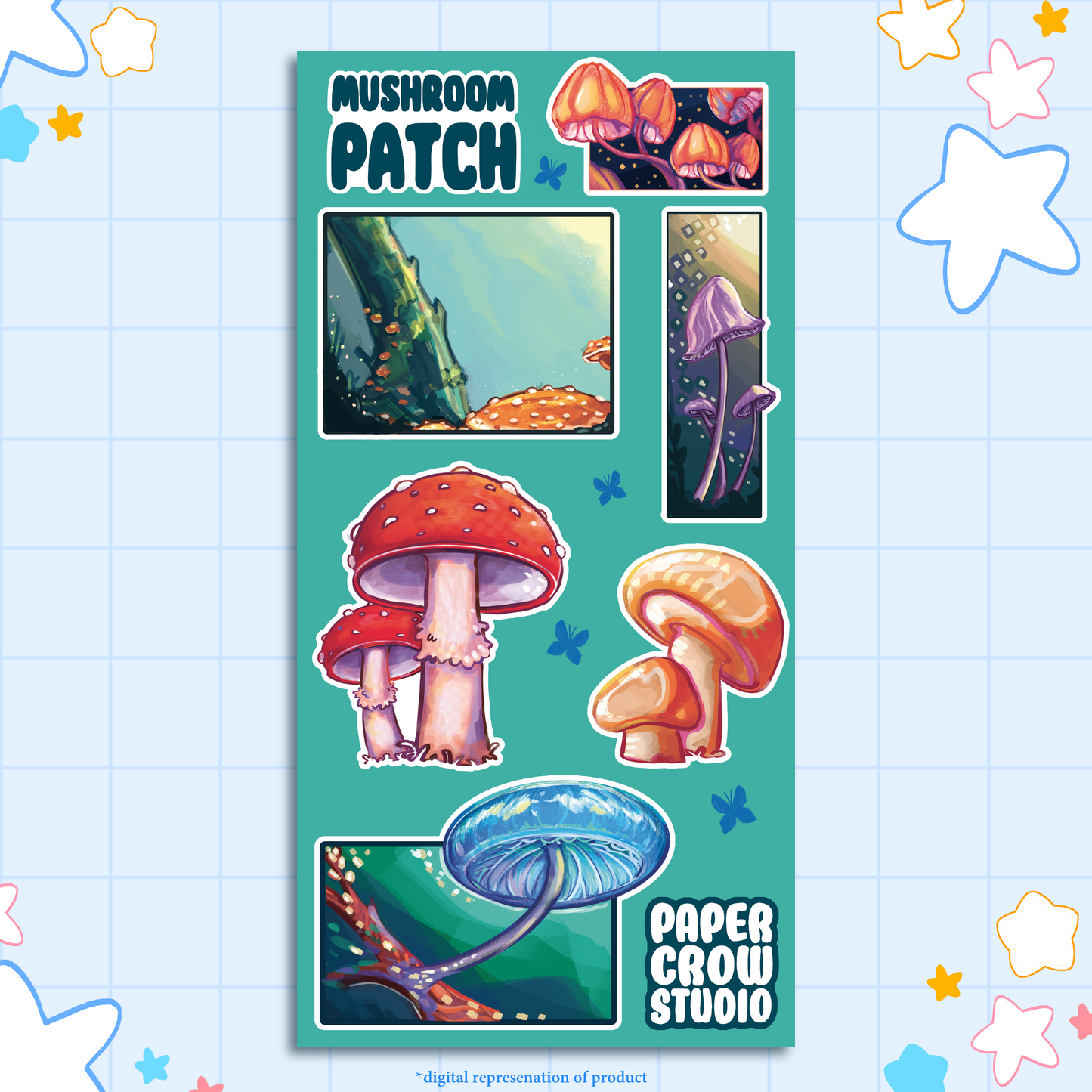 A13 - Mushroom Patch Sticker Sheet