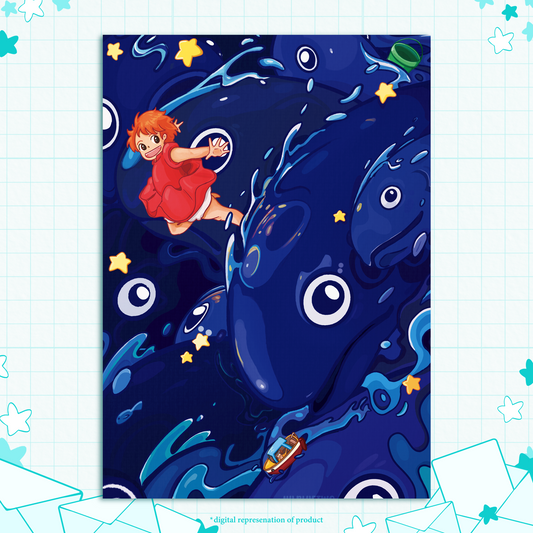 P.11 Ponyo A5 Art Print
