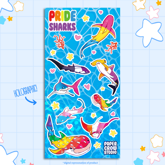 A15 - Pride Sharks Sticker Sheet