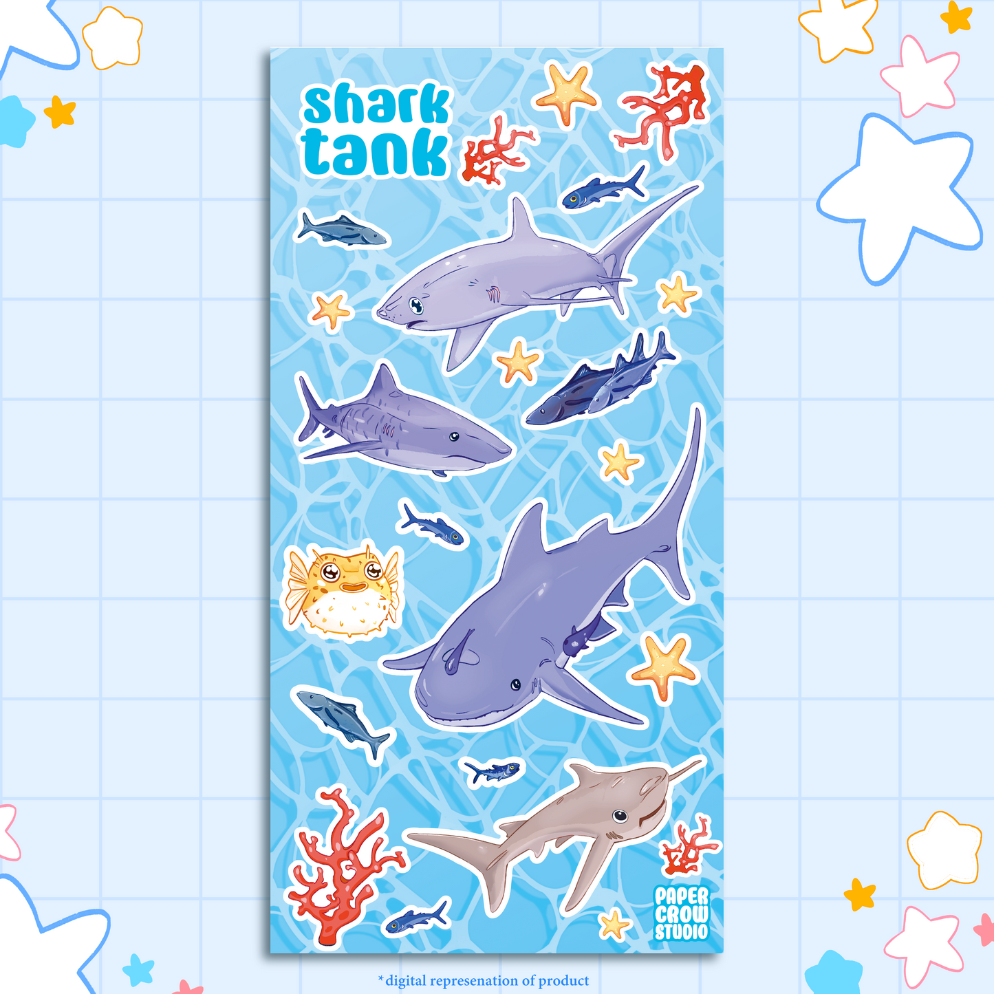 A16 - Shark Tank Sticker Sheet