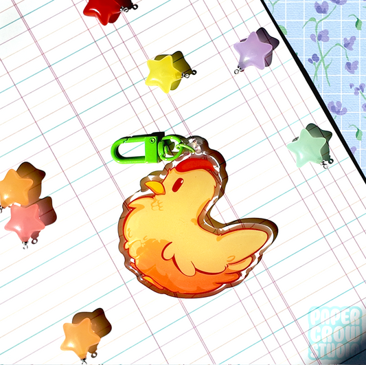 K.17 White Chicken Charm